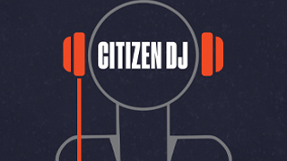 An iconic figure with headphones with the text Citizen DJ